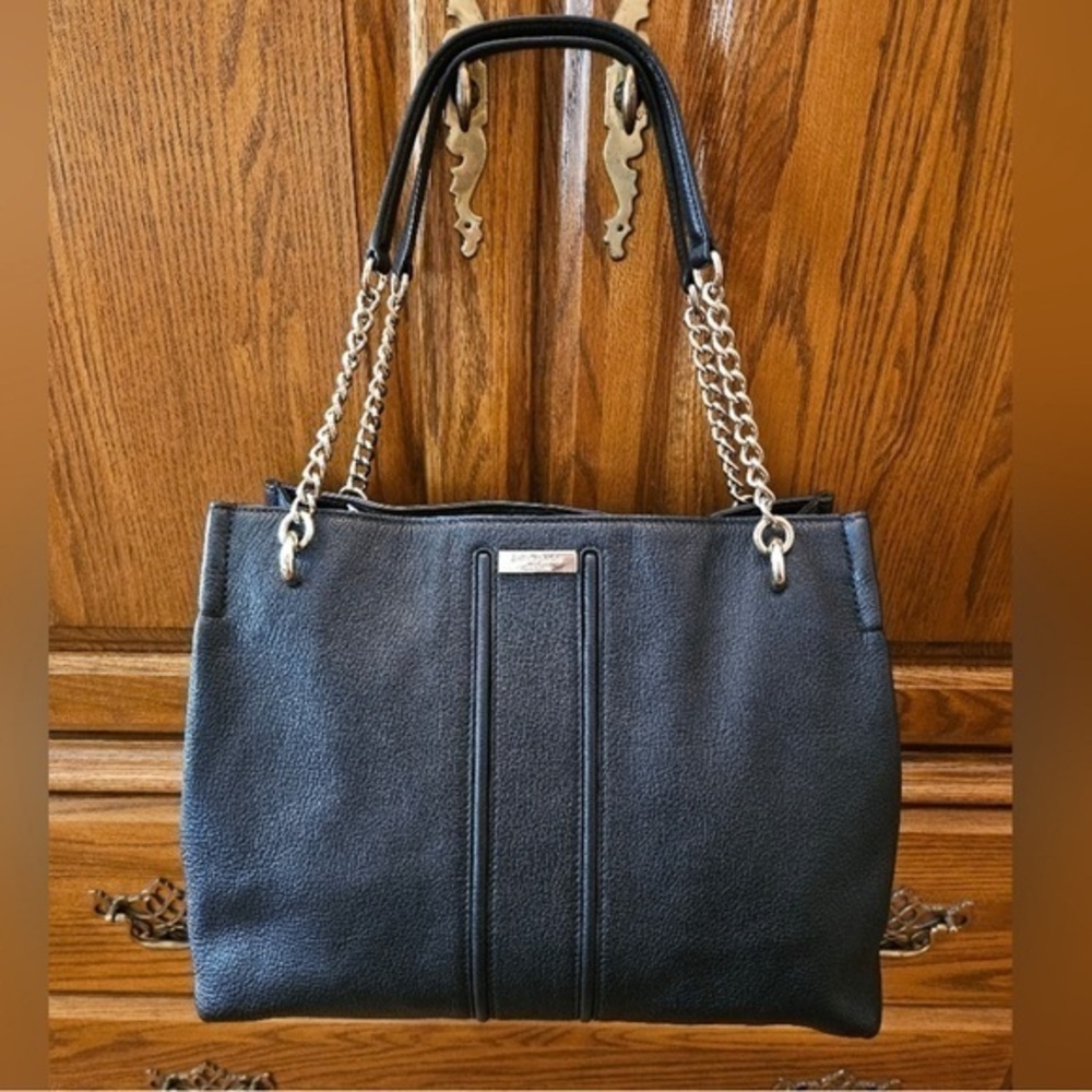 Kate Spade Blue Pebbled Leather Shoulder Bag EUC